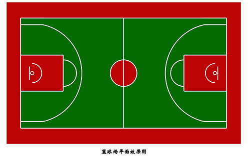 塑膠籃球場平面圖